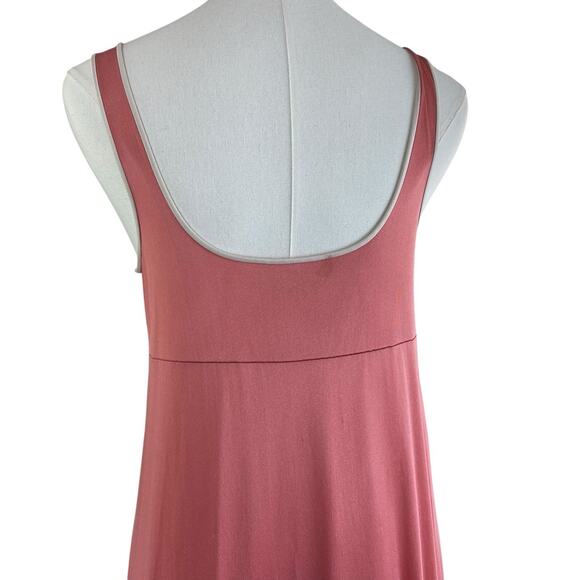 Vintage 70s Disco Vassarette Copper Nylon Keyhole Slip Dress Nightgown Size 32 - Picture 8 of 11